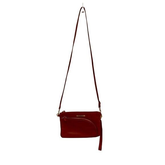 Emma Fox Women's Crossbody Bag Purse Red Leather Convertible Wristlet Adjustable - Picture 3 of 9